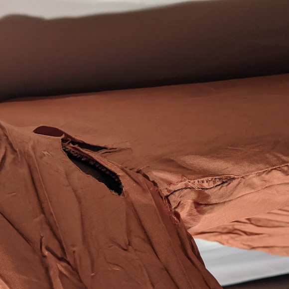 Vintage brown collared trench coat - Picture 9 of 10